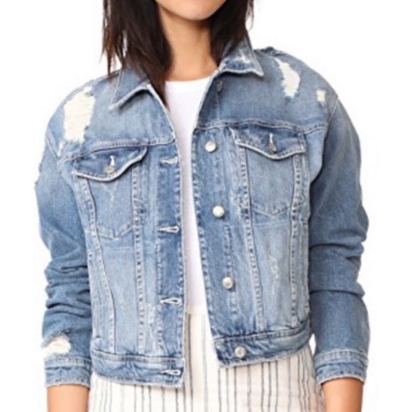 Taylor Hill by Joe’s Jeans Light Wash Distressed Jean Jacket Size M - Picture 1 of 9